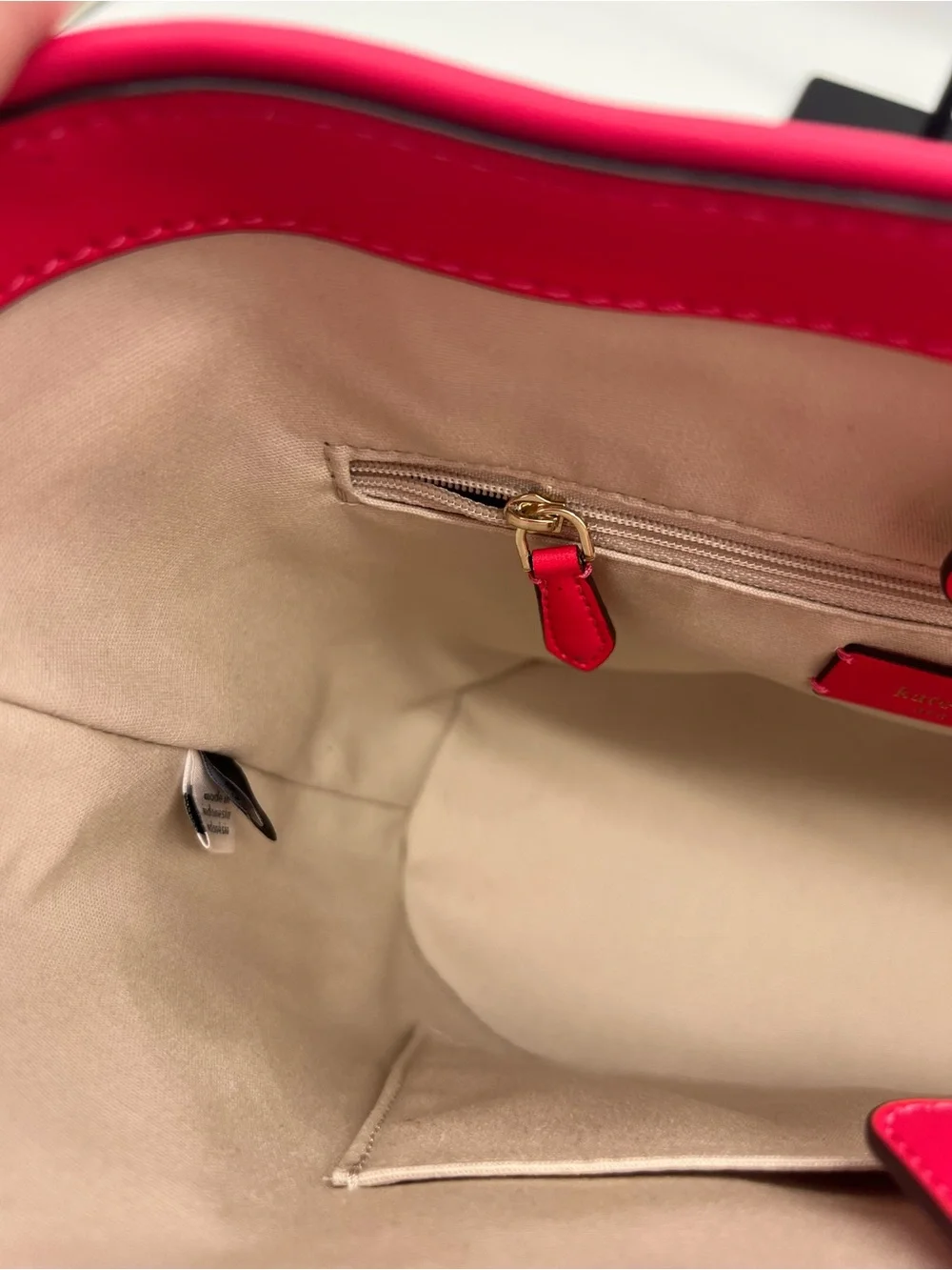Kate Spade New York Pink & White Woven Straw Crossbody Satchel